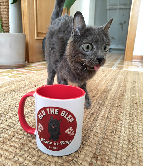 BLU THE BLEP LOGO MUG